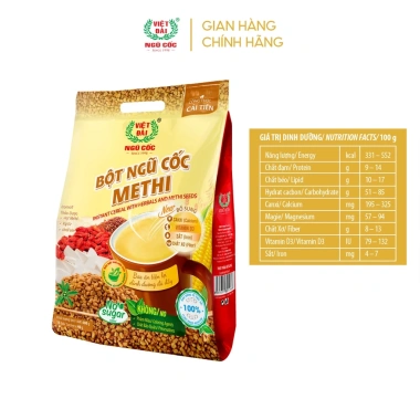 Combo 5 Bột Ngũ Cốc Methi VIỆT ĐÀI Không Đường – Giảm Cân Eat Clean 600g, Giá 683.000₫