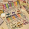 Combo 5 Bút Highlight 2 Đầu Pastel Vintage Mực Nhạt Không Độc Giá Ưu Đãi 28.100₫