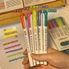 Combo 5 Bút Highlight 2 Đầu Pastel Vintage Mực Nhạt Không Độc Giá Ưu Đãi 28.100₫ 9