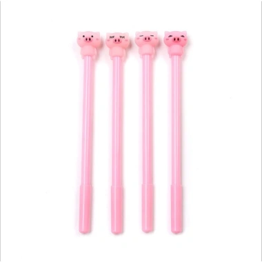 Combo 5 Bút mực đen gel nước hình heo hồng, ngòi 0.38mm - Giá 22.000 VNĐ 5