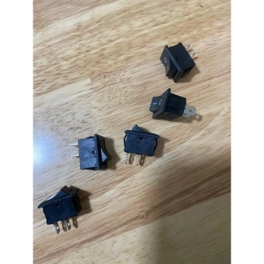 Combo 5 Cái Công Tắc Bập Bênh 2 Chân KCD11 3A 250V Đen 21x15mm Giá 30k - Chất Lượng Tốt 2