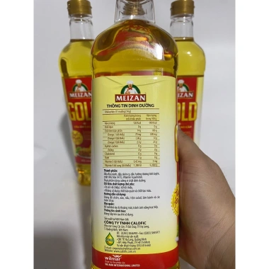 Combo 5 chai Dầu ăn Meizan Gold 1 lít - Hạn sử dụng 2 năm, Giá ưu đãi 275.000 VND 3