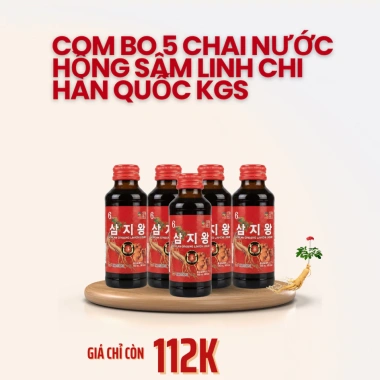 Combo 5 chai Nước Hồng Sâm Linh Chi Hàn Quốc - Giá ưu đãi 106.400 VND 3