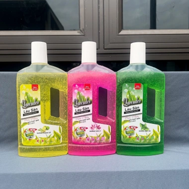 Combo 5 chai nước lau sàn đa năng Lavender khử mùi, diệt khuẩn – Hương trà xanh, lô hội, chanh sả – Giá chỉ 30.000