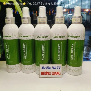 Combo 5 chai Xịt dưỡng tóc hư tổn nặng Acai Berry Hair Repair Essence 300ml - Giá 650.000đ (Pháp)