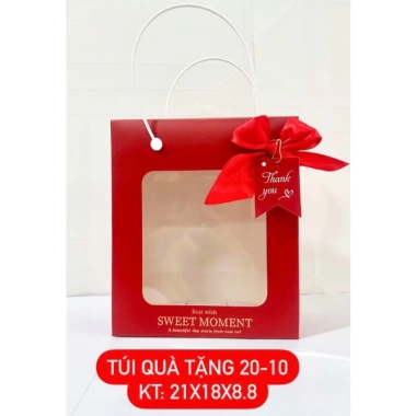 Combo 5 chiếc Túi hộp giấy đựng quà 20/11 cao cấp, có dây ruy băng, nhiều màu sắc - 48.500₫ 4