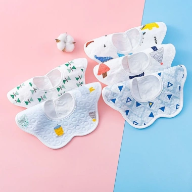 Combo 5 chiếc Yếm tròn cánh hoa xoay 360 chống thấm, độ bền cao, thoáng mát cho bé, đồ dùng tiện lợi - Giá ưu đãi chỉ 14.000 VND 3