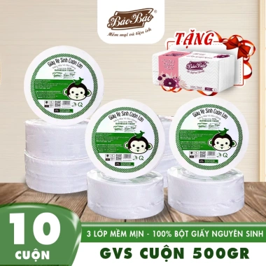 Combo 5 cuộn Giấy vệ sinh công nghiệp 500g Bảo Bảo Mềm mịn không bụi tan nhanh giá ưu đãi 56.000đ Combo 5 cuộn Giấy vệ sinh công nghiệp 500g Bảo Bảo Mềm mịn không bụi tan nhanh giá ưu đãi 56.000đ