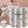Combo 5 cuộn Khăn Lau Bếp 20cm - Giấy Lau Đa Năng, Thấm Nước Dầu Mỡ, Giặt Được, 28.710 VND