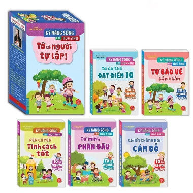 Combo 5 cuốn Kỹ năng sống cho học sinh - Tớ là người tự lập, rèn luyện tự lập, giảm giá 21% chỉ 301.750₫ 3