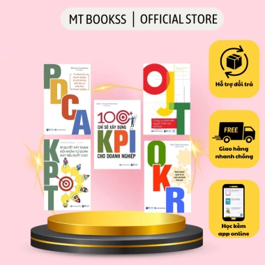 Combo 5 cuốn Quản trị và Vận hành Doanh nghiệp A-Z: PDCA, OKR, OJT, KPT, 100 KPI - Giảm 16%