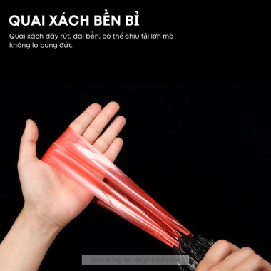 Combo 5 Cuộn Túi Đựng Rác Dây Rút 45x50cm Chống Rò Rỉ - Tiết Kiệm cho Nhà Bếp 5