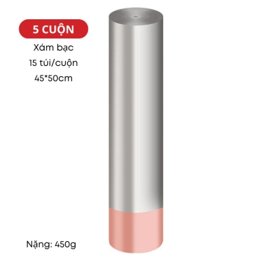 Combo 5 Cuộn Túi Đựng Rác Dây Rút 45x50cm Chống Rò Rỉ - Tiết Kiệm cho Nhà Bếp 10