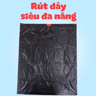 Combo 5 cuộn túi rác rút dây tự hủy sinh học VIPACO 10L 25L 50L- Giá 24.300 VND 4