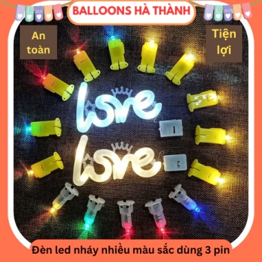 Combo 5 đèn LED đom đóm pin nháy đa màu - Trang trí đèn lồng, trung thu, đồ chơi 18.000₫