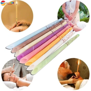 Combo 5 Đôi Nến Xông Tai và Nến Hút Rây Tai Tròn - Giá Ưu Đãi 18.500₫