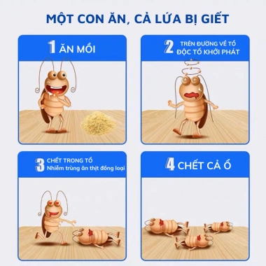 Combo 5 Gói Bã Diệt Kiến & Thuốc Diệt Gián Sinh Học 5g - Tiêu Diệt Nhanh, Ngăn Ngừa Côn Trùng 5 Combo 5 Gói Bã Diệt Kiến & Thuốc Diệt Gián Sinh Học 5g - Tiêu Diệt Nhanh, Ngăn Ngừa Côn Trùng 5