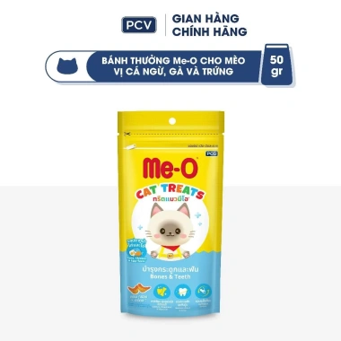 Combo 5 gói Bánh thưởng Me-O 50gr cho mèo - Quà tặng nón BH HĐ299k - Giá 58.500đ