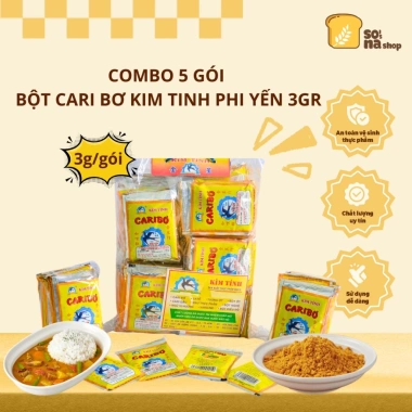Combo 5 Gói Bột Cà Ri Bơ Phi Yến 3G - Đậm Đà, Nhanh Gọn, Dễ Chế Biến SONA'S SHOP