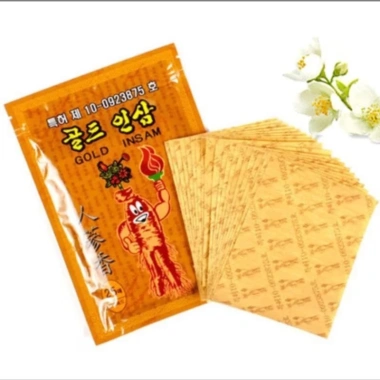 Combo 5 gói Cao dán hồng sâm GOLD INSAM Vàng Hàn Quốc - Tăng sức đề kháng, giảm mệt mỏi 3