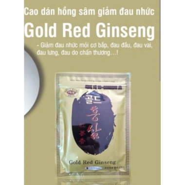Combo 5 gói Cao dán Hồng Sâm Gold Red Ginseng 20 miếng - Giá ưu đãi 144.000₫