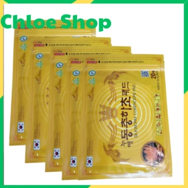 Combo 5 gói Cao dán Hồng Sâm Gold Red Ginseng 20 miếng - Giá ưu đãi 144.000₫