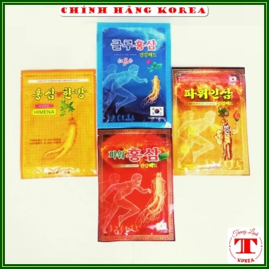 Combo 5 gói Cao dán hồng sâm Hàn Quốc 20 miếng - Chính hãng Korea giảm còn 135k
