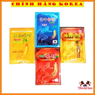 Combo 5 gói Cao Dán Hồng Sâm Hàn Quốc 20 miếng - Giá ưu đãi 135k (giá gốc 168.750)