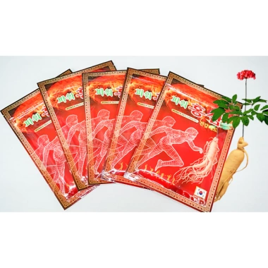 Combo 5 Gói Cao Dán Hồng Sâm Hàn Quốc 20 miếng - Giảm còn 129k, tăng sức khỏe 7