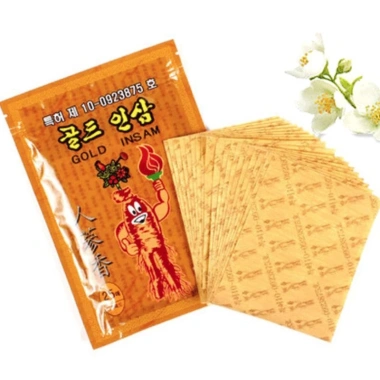 Combo 5 gói Cao dán hồng sâm Hàn Quốc Gold Insam túi vàng 25 miếng Giá chỉ 149.900đ 2
