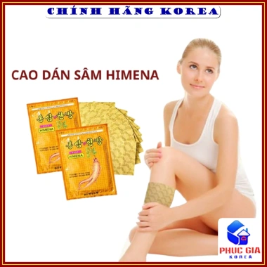 Combo 5 gói Cao Dán Hồng Sâm Himena Hàn Quốc - 20 miếng, tăng năng lượng, chỉ 138k 6