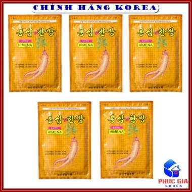 Combo 5 gói Cao Dán Hồng Sâm Himena Hàn Quốc - 20 miếng, tăng năng lượng, chỉ 138k 7
