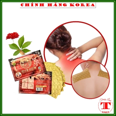 Combo 5 gói Cao dán sâm Trầm hương Cheonnyeon Hàn Quốc - Hồng sâm thượng hạng 20 miếng, giảm 20%