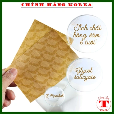 Combo 5 gói Cao dán sâm Trầm hương Cheonnyeon Hàn Quốc - Hồng sâm thượng hạng 20 miếng, giảm 20%