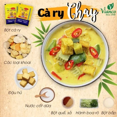 Combo 5 gói gia vị nấu Cà Ri 10g Ông Già Ấn Độ - chuẩn vị Việt-Ấn, giảm giá 27.5k - Vianco 5