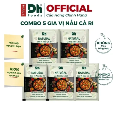 Combo 5 gói gia vị nấu cà ri Dh Foods - Tiện lợi, hương vị đậm đà, chỉ 35.500 VND