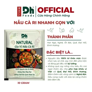 Combo 5 gói gia vị nấu cà ri Dh Foods - Tiện lợi, hương vị đậm đà, chỉ 35.500 VND