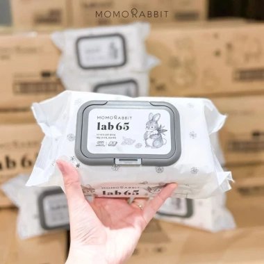 Combo 5 gói Khăn Giấy Ướt Momo Rabbit Hàn Quốc Lab65 72 tờ - Giá chỉ 94.600 VND