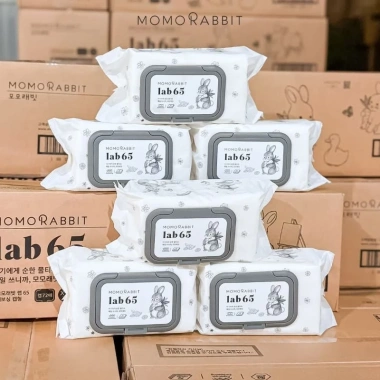 Combo 5 gói Khăn Giấy Ướt Momo Rabbit Hàn Quốc Lab65 72 tờ - Giá chỉ 94.600 VND 5