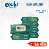 Combo 5 gói khăn ướt Lamy 100 tờ không cồn, không parabens - Cao cấp cho gia đình, chỉ 89.000₫