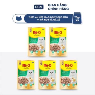 Combo 5 gói Me-O Delite pate 70gr - Nhiều vị, tặng nón BH HĐ299k, chỉ 103.500₫ 3 Combo 5 gói Me-O Delite pate 70gr - Nhiều vị, tặng nón BH HĐ299k, chỉ 103.500₫ 3