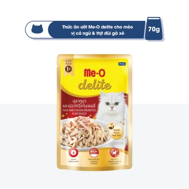 Combo 5 gói Me-O Delite pate 70gr - Nhiều vị, tặng nón BH HĐ299k, chỉ 103.500₫