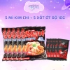 Combo 5 gói mì cay Sasin kim chi và soyum 120g + xốt ớt độ 10g - Giảm tới 109k