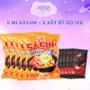 Combo 5 gói mì cay Sasin kim chi và soyum 120g + xốt ớt độ 10g - Giảm tới 109k 5