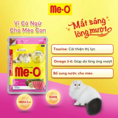 Combo 5 gói Thức ăn Me-O cho mèo con 80gr - Tặng Nón BH HĐ299k, Quà tặng kèm, Giá ưu đãi 76.500₫ 4 Combo 5 gói Thức ăn Me-O cho mèo con 80gr - Tặng Nón BH HĐ299k, Quà tặng kèm, Giá ưu đãi 76.500₫ 4