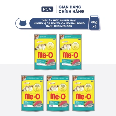 Combo 5 gói Thức ăn Me-O cho mèo con 80gr - Tặng Nón BH HĐ299k, Quà tặng kèm, Giá ưu đãi 76.500₫ 9 Combo 5 gói Thức ăn Me-O cho mèo con 80gr - Tặng Nón BH HĐ299k, Quà tặng kèm, Giá ưu đãi 76.500₫ 9