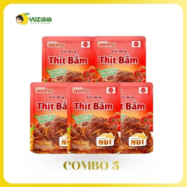 Combo 5 Gói Xốt Mì Ý & Xốt Nấu Cơm Nisshin Seifun Welna Giá 202.500 VND giảm 22%