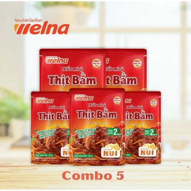 Combo 5 Gói Xốt Mỳ Ý và Xốt Nấu Cơm Nisshin - Hương Vị Đậm Đà, Giá chỉ 202.500₫