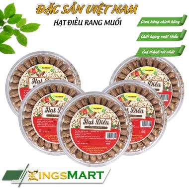 Combo 5 Hạt Điều Rang Muối Xếp Hoa Thịnh Phát - Tây Nguyên 500g - 508k Kingsmar