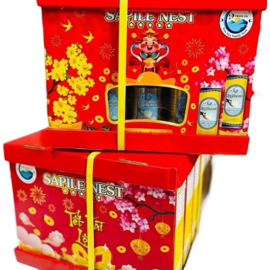 Combo 5 hộp 25 lon yến sào Khánh Hòa SAPILE NEST 200ml - Tăng sức đề kháng
